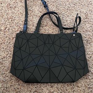 Geometric Black Tote Bag